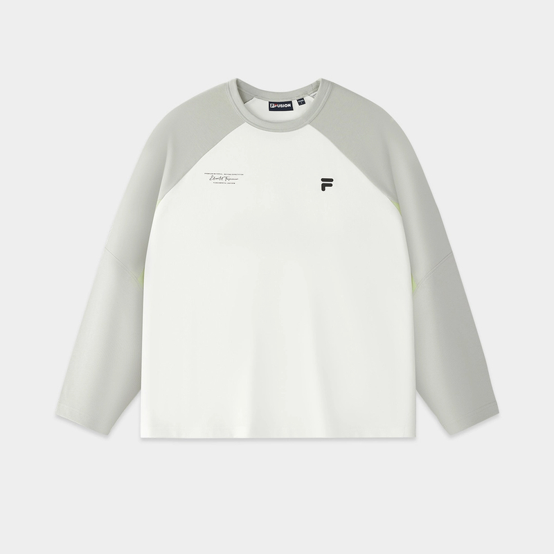 FILA FUISON斐乐潮牌男女同款时尚潮流运动宽松长袖T11U525201F