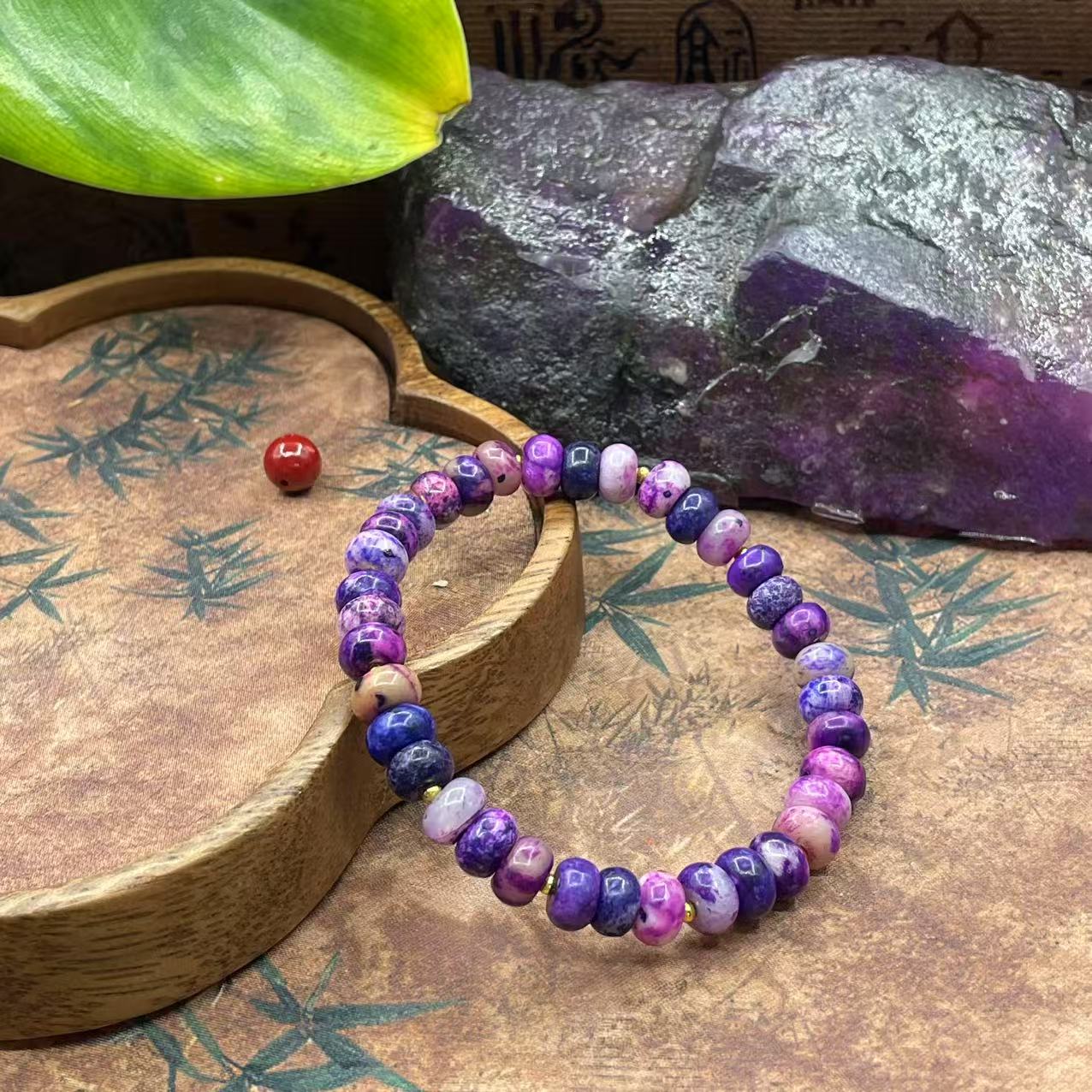 含辰砂工艺品【繁花珠宝甄选】含辰砂工艺品手串HX313