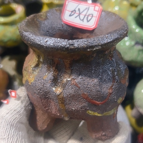 粗陶花盆手工花盆制作