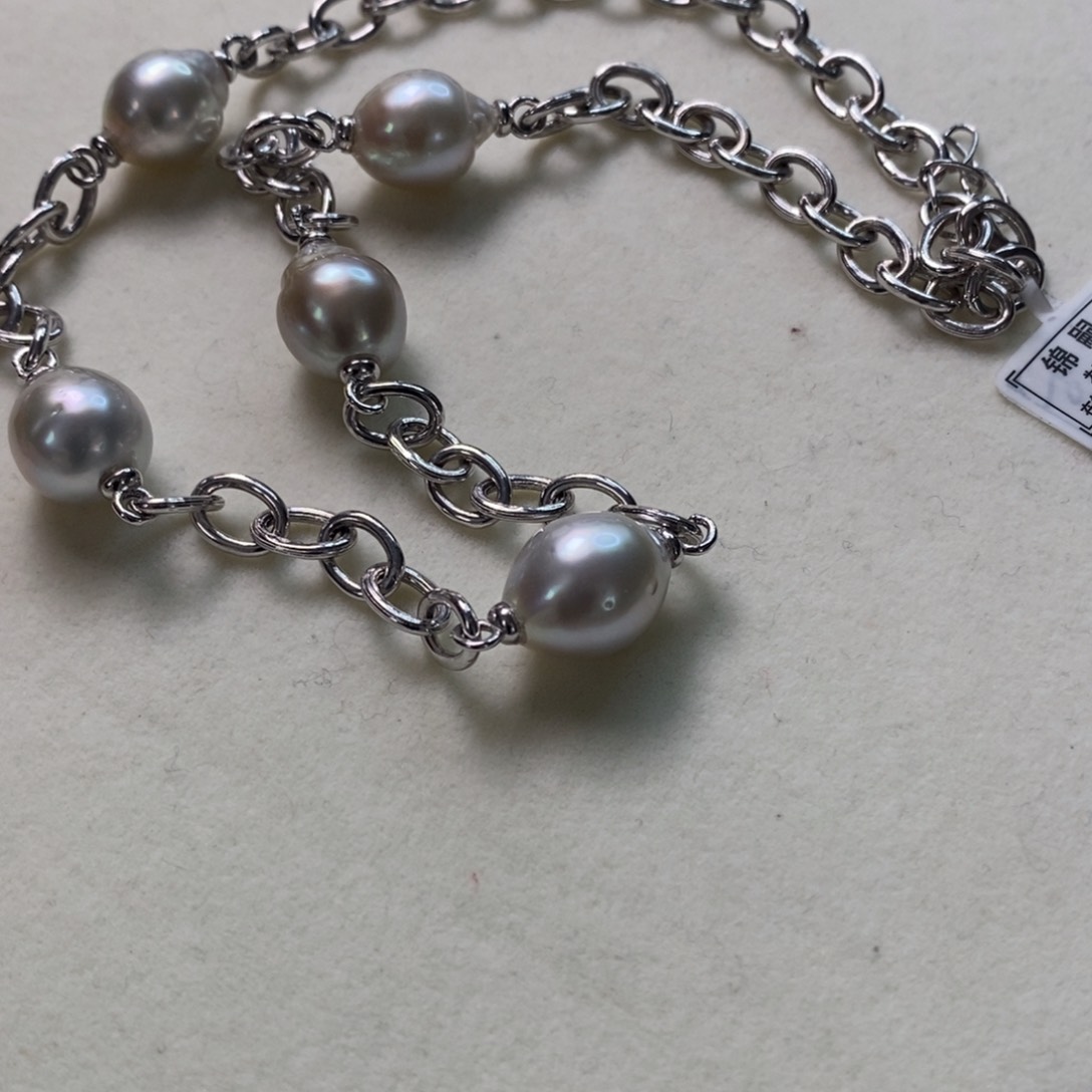 海水珍珠颈饰银S925镶嵌