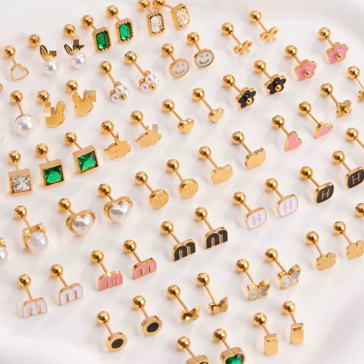 不锈钢耳饰 316钛钢水果甜美清新简约饰品百搭精致休闲风女耳钉