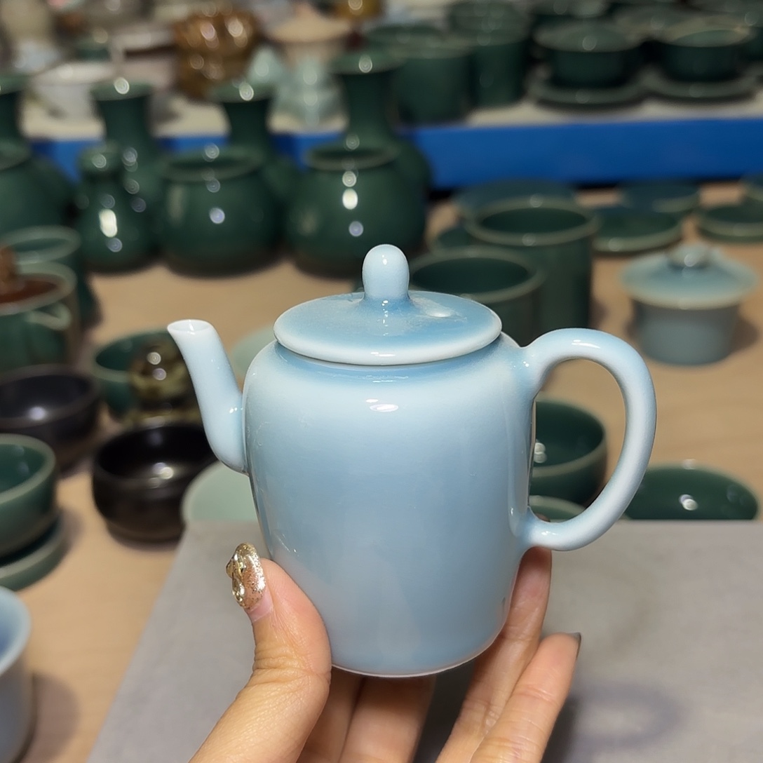 龙泉云间青瓷小米茶器