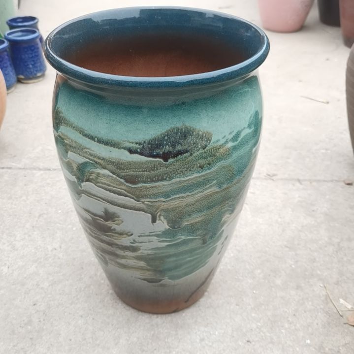 红陶口20高31一个盆子