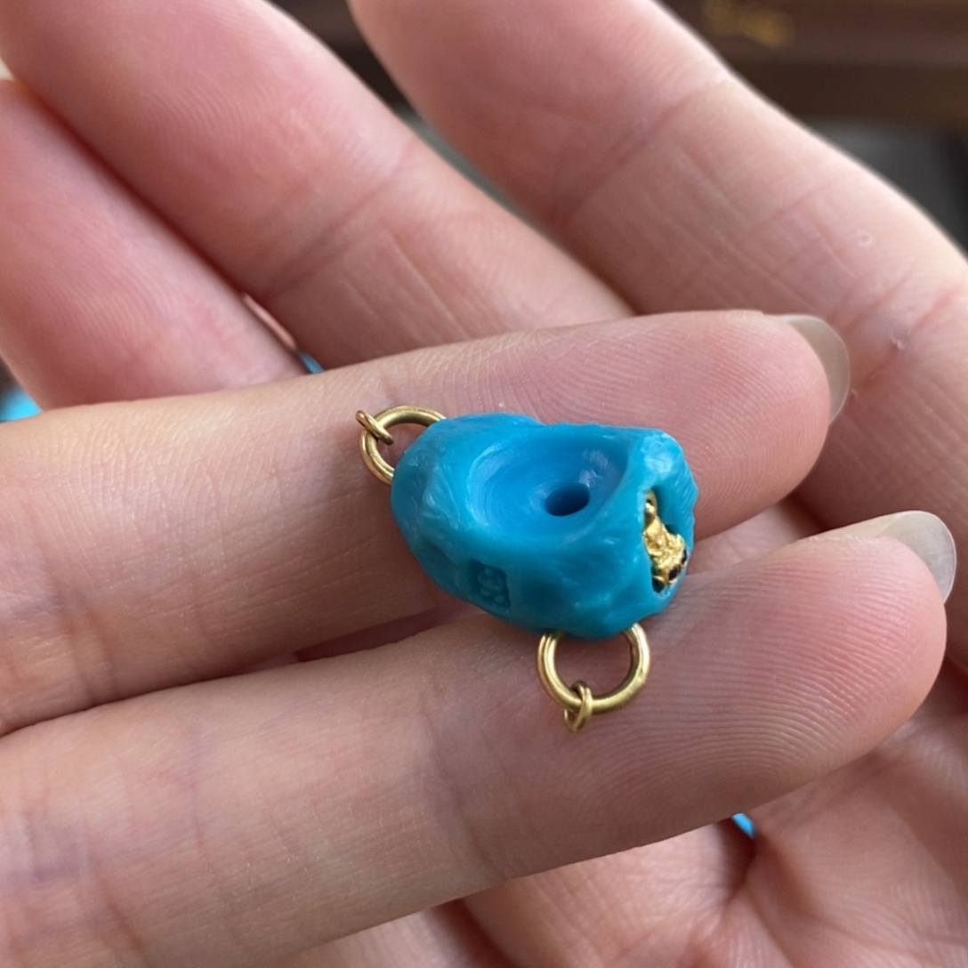 绿松石未镶嵌。佛系卡环