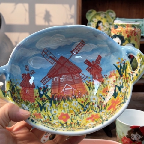 炉景德镇釉下手绘陶瓷 