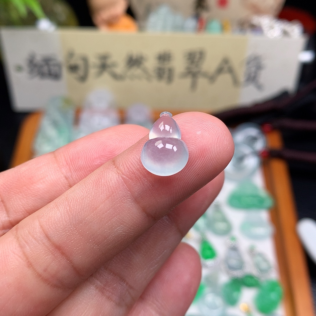 翡翠裸石缅甸天然A货翡翠冰种葫芦