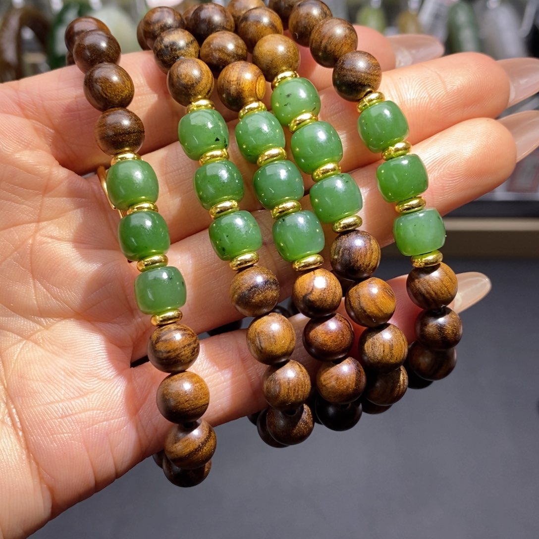 和田玉未镶嵌手串多样性拍一发一