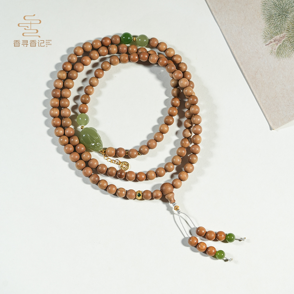 【香寻】正区老山檀香圆珠貔貅6mm多圈手串