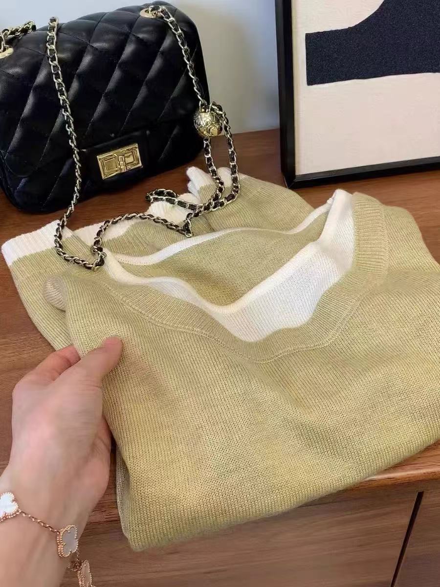 【茉莉黄~短袖】2025新款时尚百搭套头针织显瘦A667