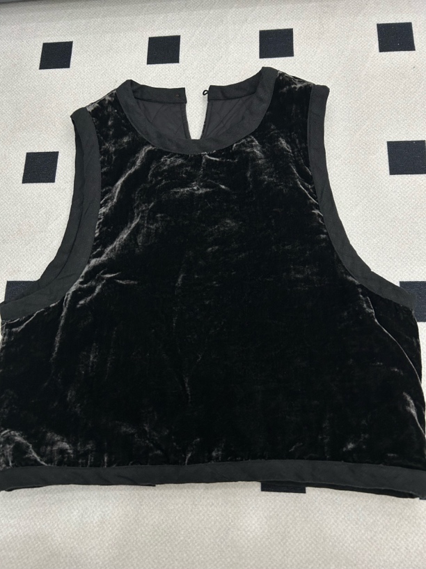 冬款金丝绒加棉马甲