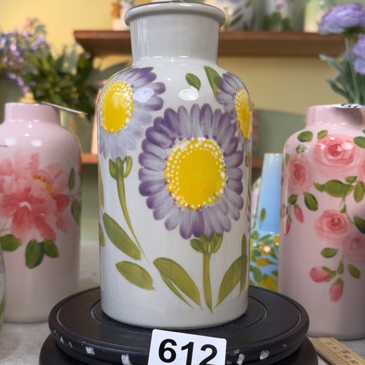 景德镇陶瓷手绘花瓶摆件无孔