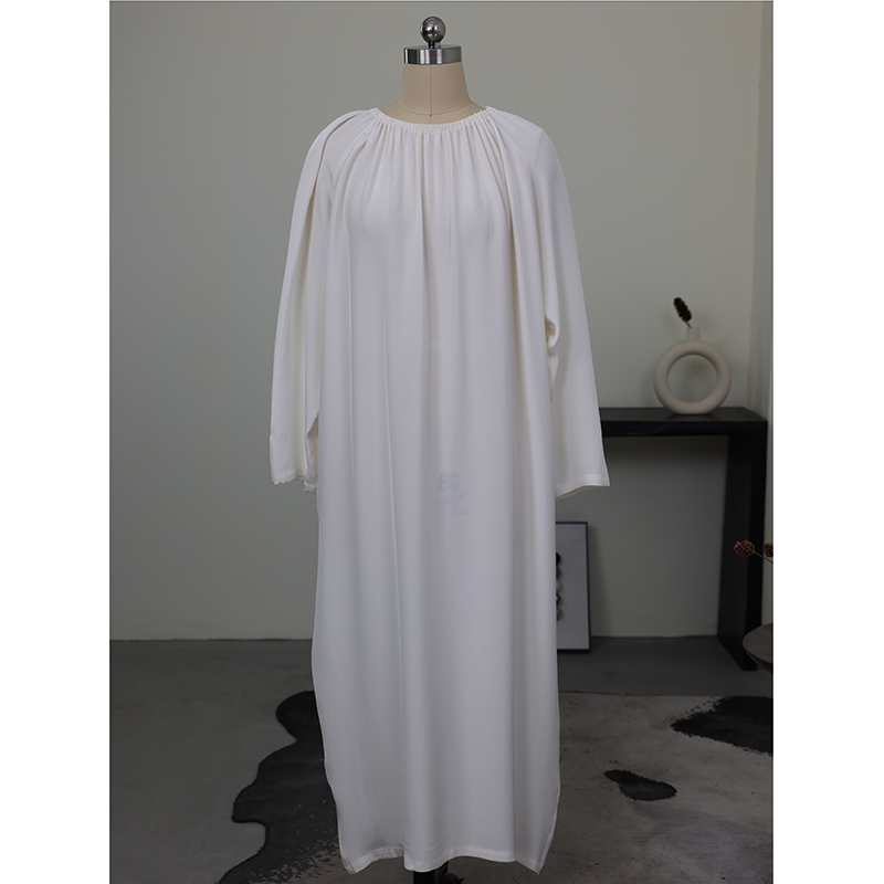 JUZININE【主播样衣】原创设计 重绉真丝连衣裙  324A 100%桑蚕丝