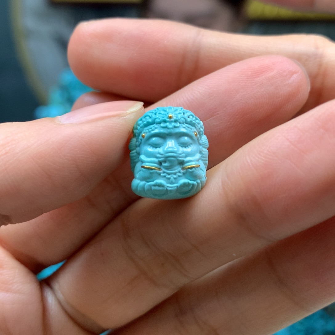 绿松石配饰未镶嵌七*.