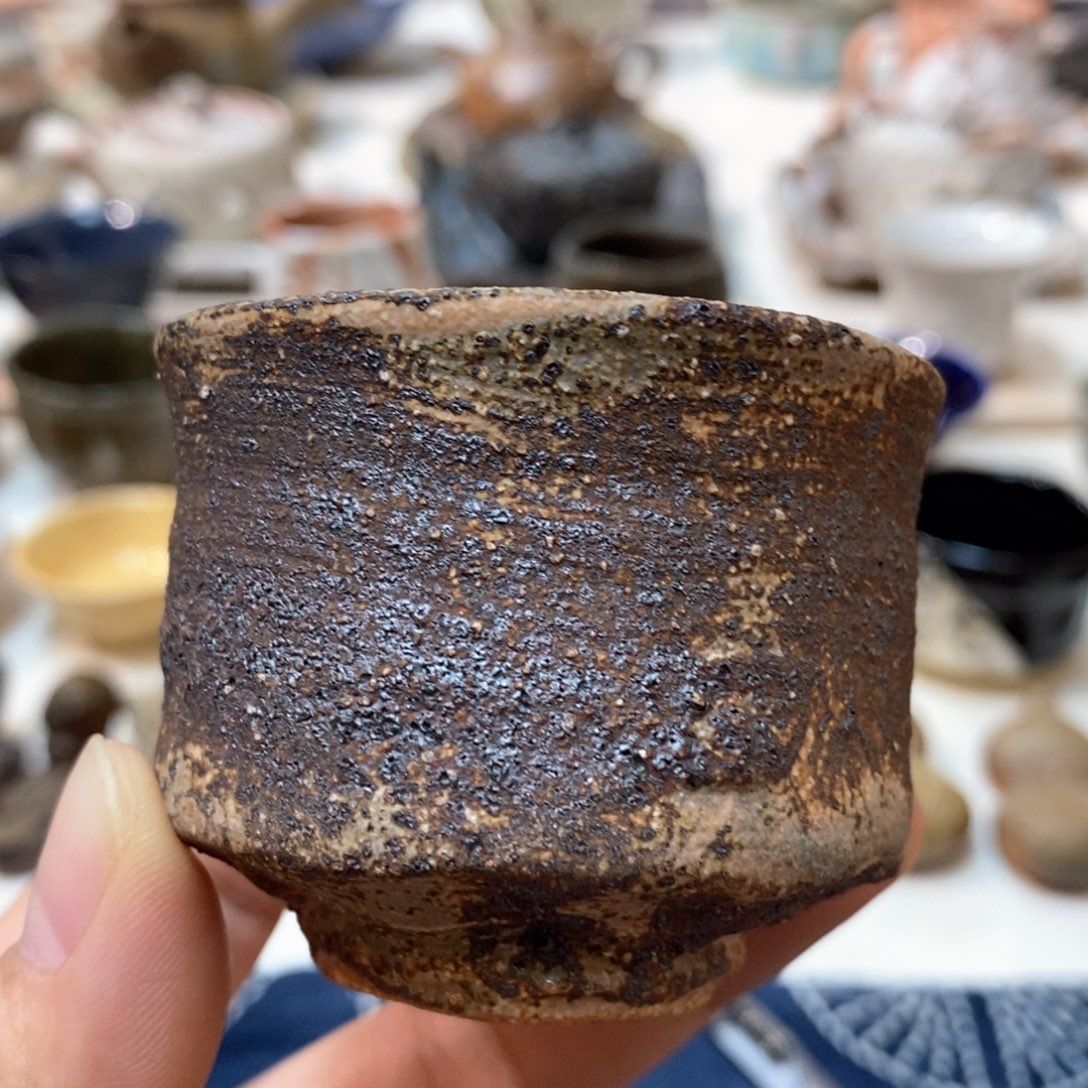 柴烧侘寂粗陶茶具