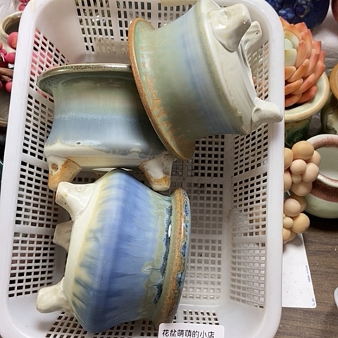 紫砂花盆452微瑕品口径7到8左右