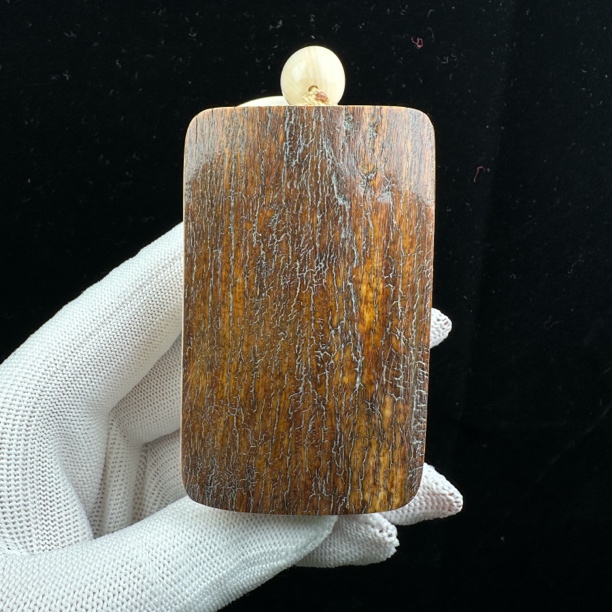 H1345天然猛犸牙 肥皂 无事牌 43*70*25mm支持鉴定 假一罚四