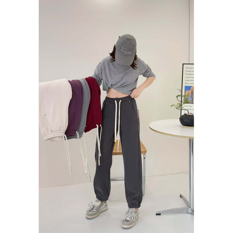 MDOS蔓迪欧尚加绒/不加绒2025春冬束脚休闲小个子显瘦卫裤698-699