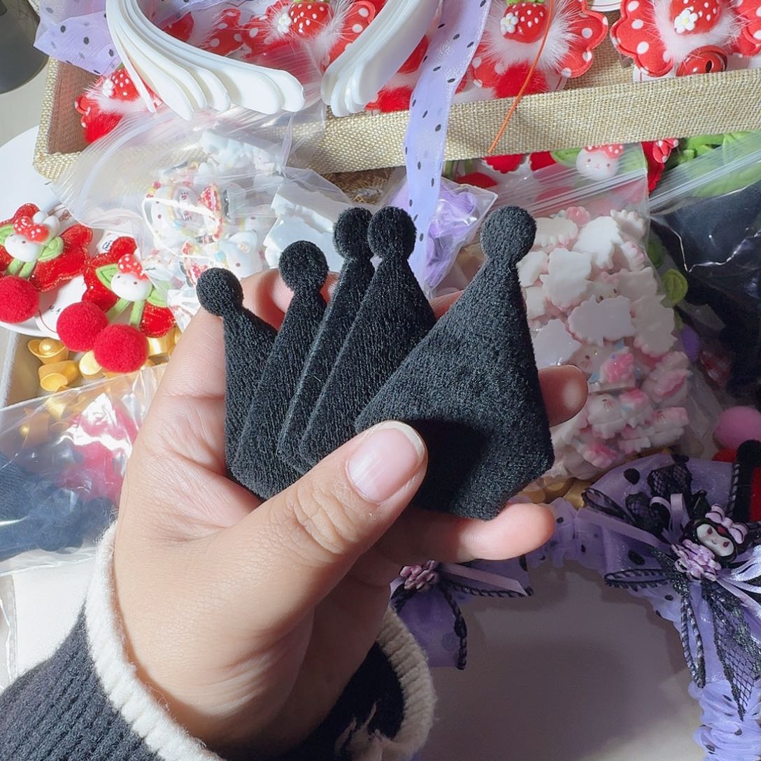 黑色中号酷洛米耳朵50个