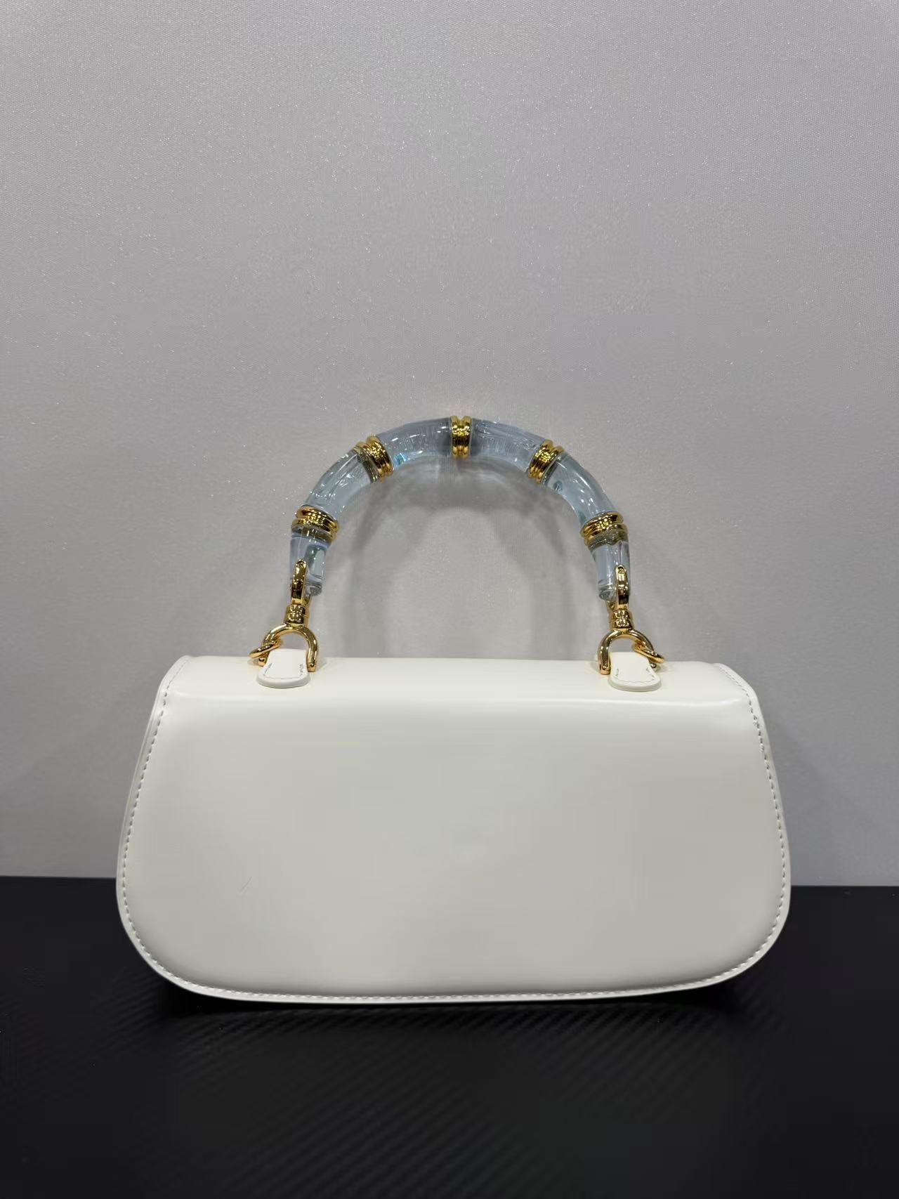 手工真皮包-25516-竹节-池-白