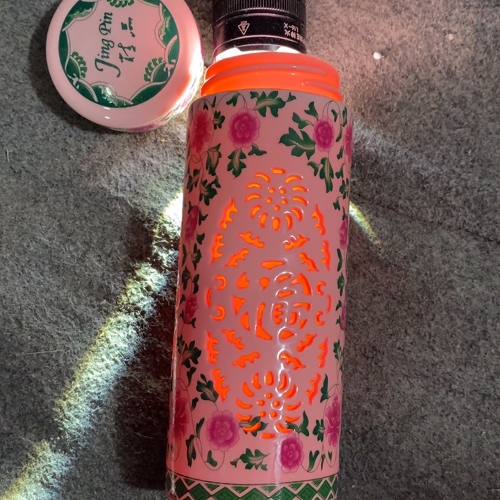 摆件陶红稀土镂空绿叶保温杯