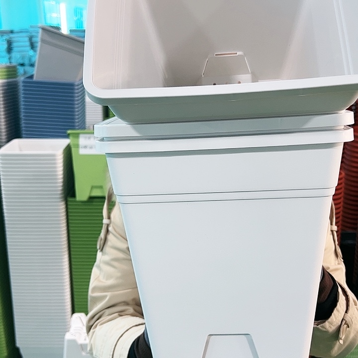 正品方盆口26高29.5白色3个无托