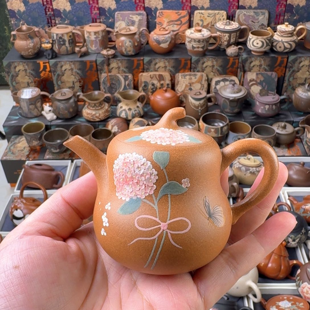 茶壶紫砂120cc原矿精工半手