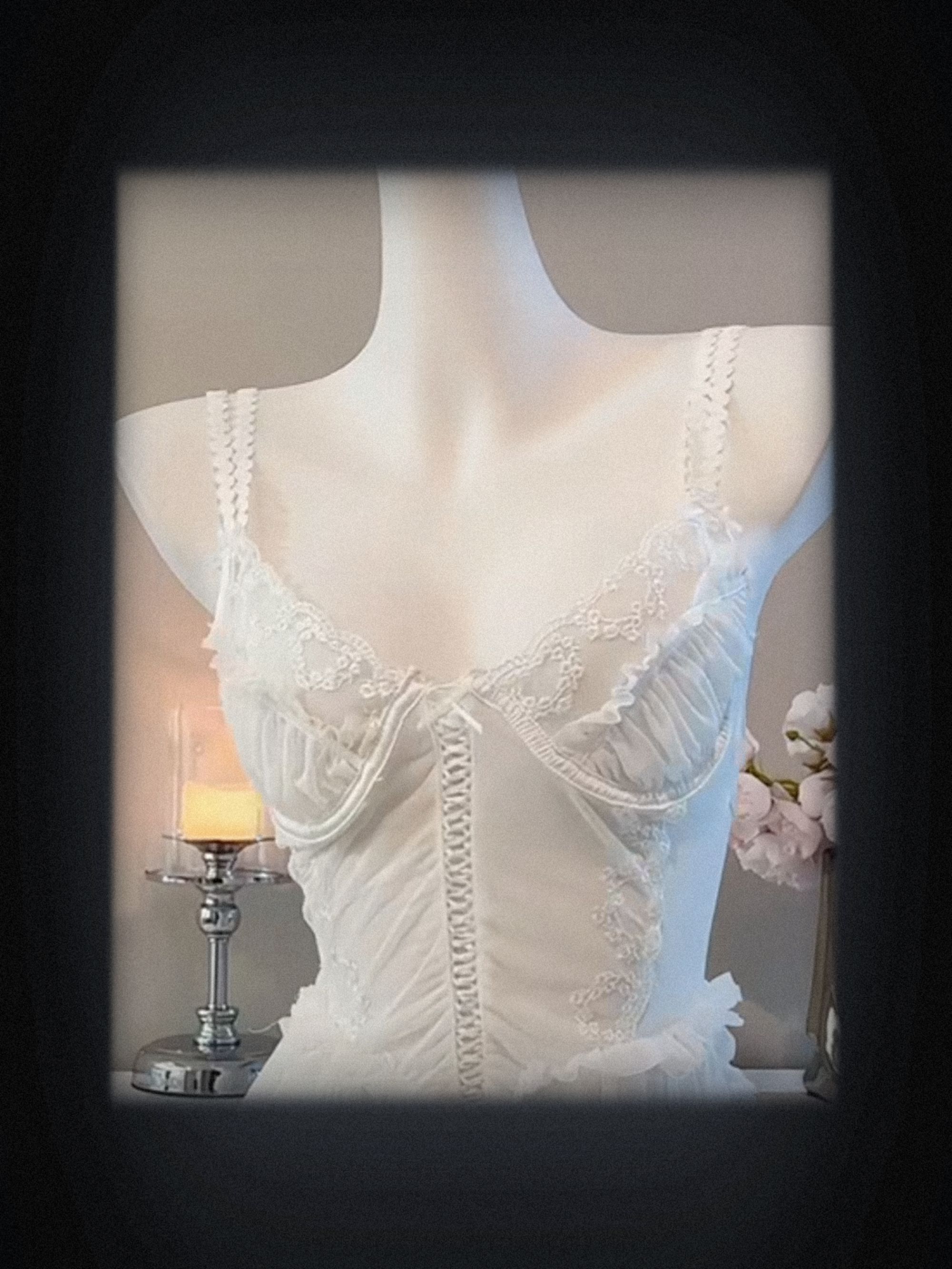 80-200斤【大码定制】性感无钢圈收副乳显大聚拢猫咪纯欲调整型睡衣