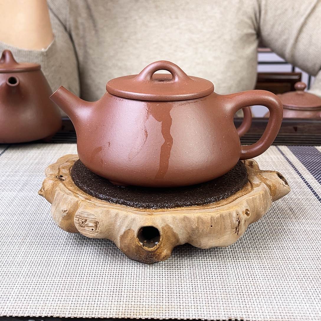 紫砂茶壶宜兴紫砂底槽青300c c