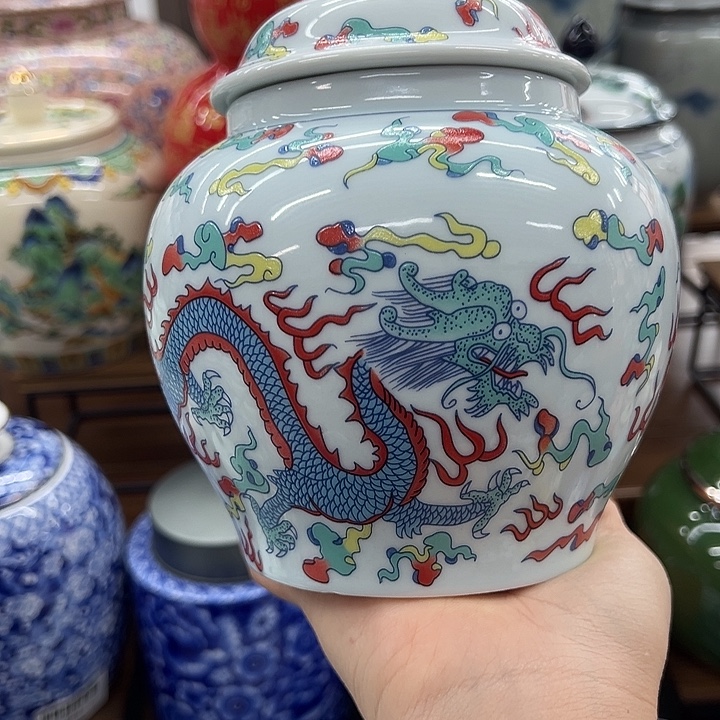 瓷片茶叶罐茶叶罐572