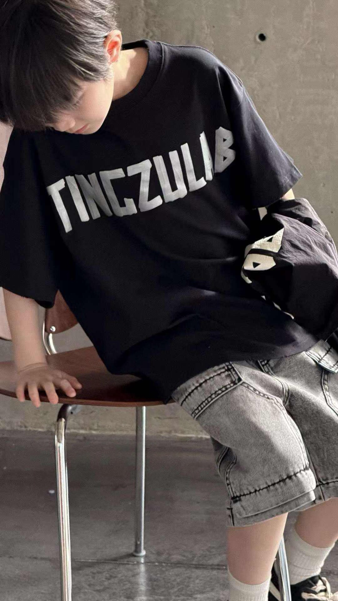 儿童痞帅休闲短T恤806-33