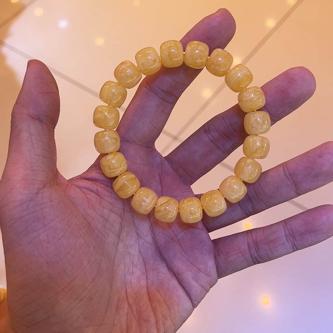 手链蜜蜡未镶嵌蜜蜡手串11.5mm精工