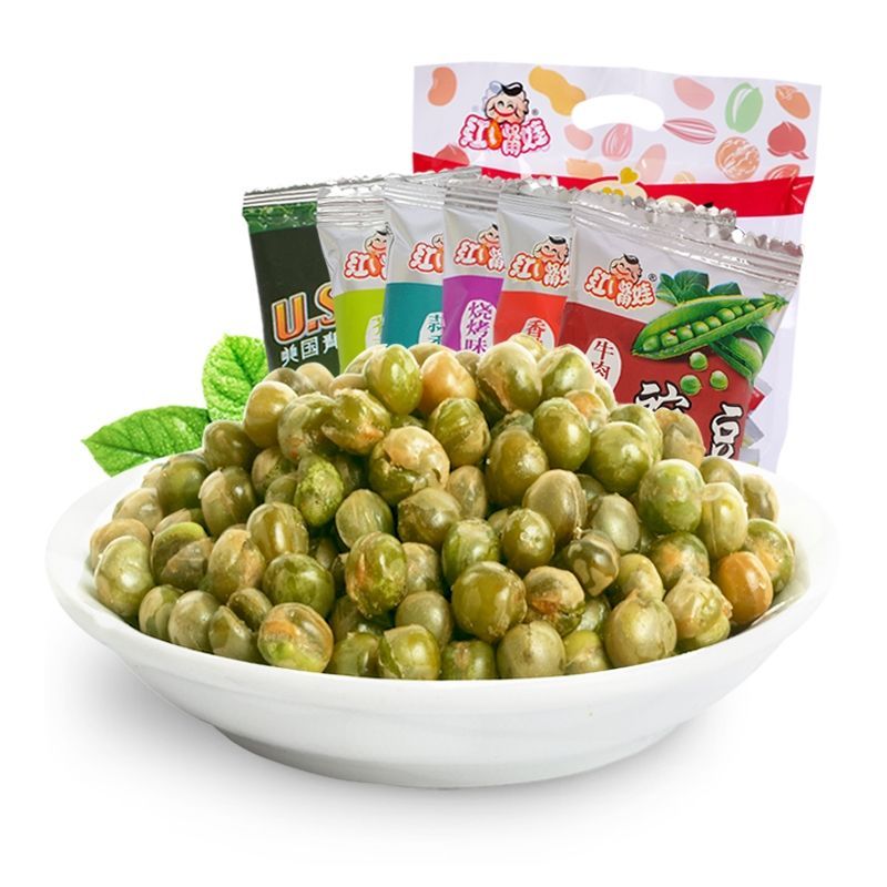 【买30包送30包】多味酥脆豆子青豌豆好吃香辣味原味蒜香味零食