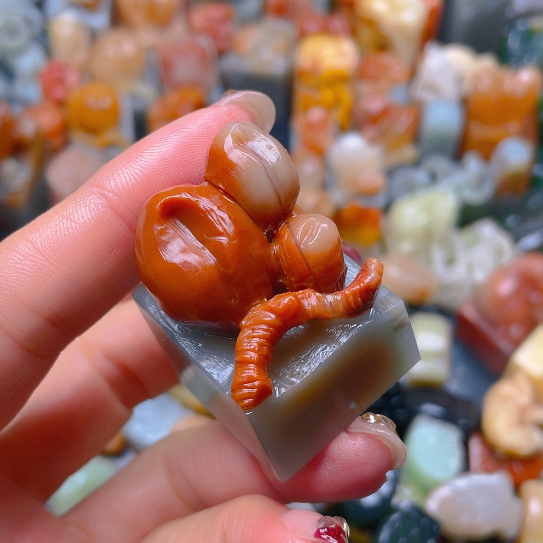 青田石印石纯手工