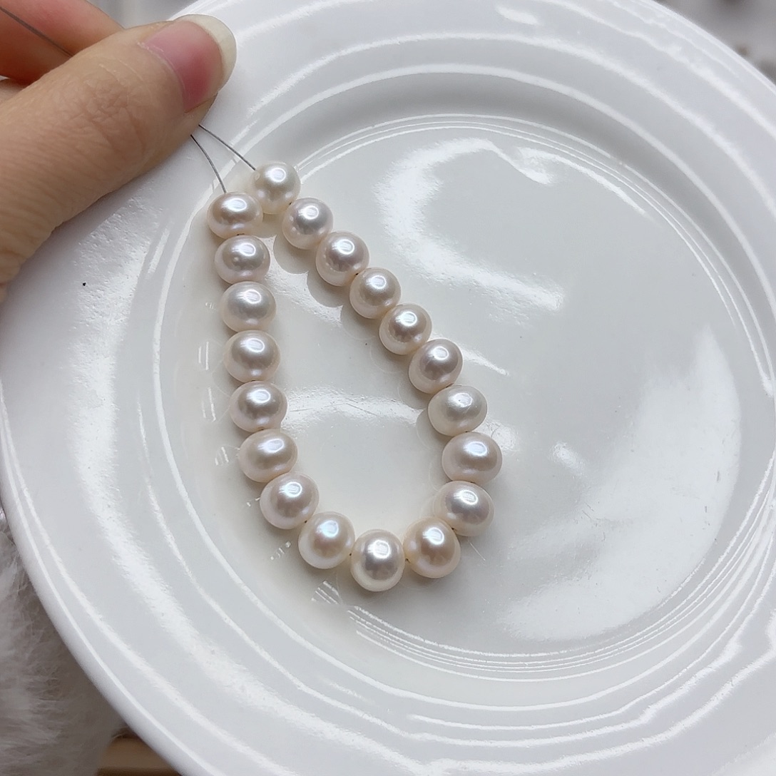 淡水珍珠颈饰银S925镶嵌