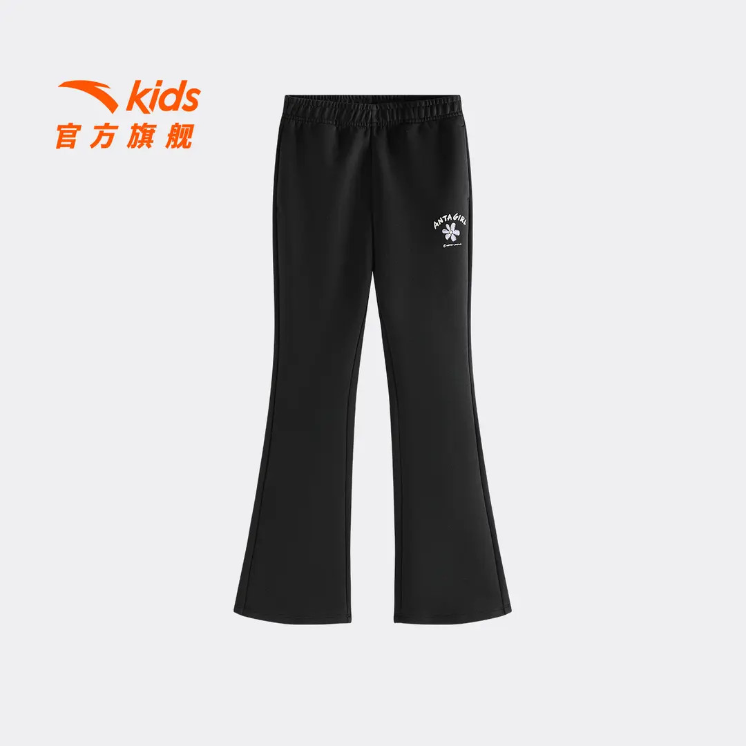 【优柔弹力】安踏儿童裤子女童秋冬季新款潮流优可丝舒适儿童运动裤