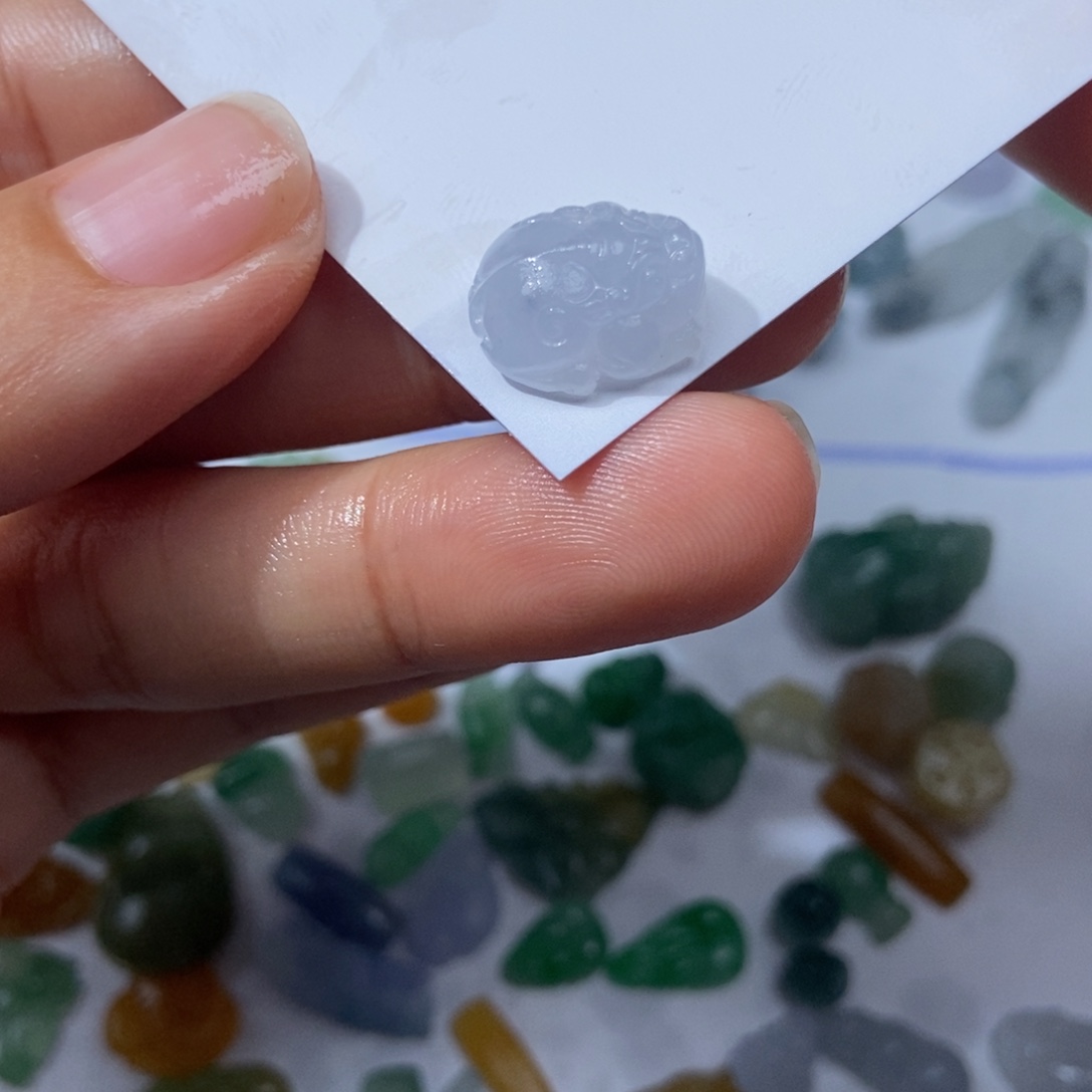 定制翡翠未镶嵌翡翠13.6*11.6*7.0