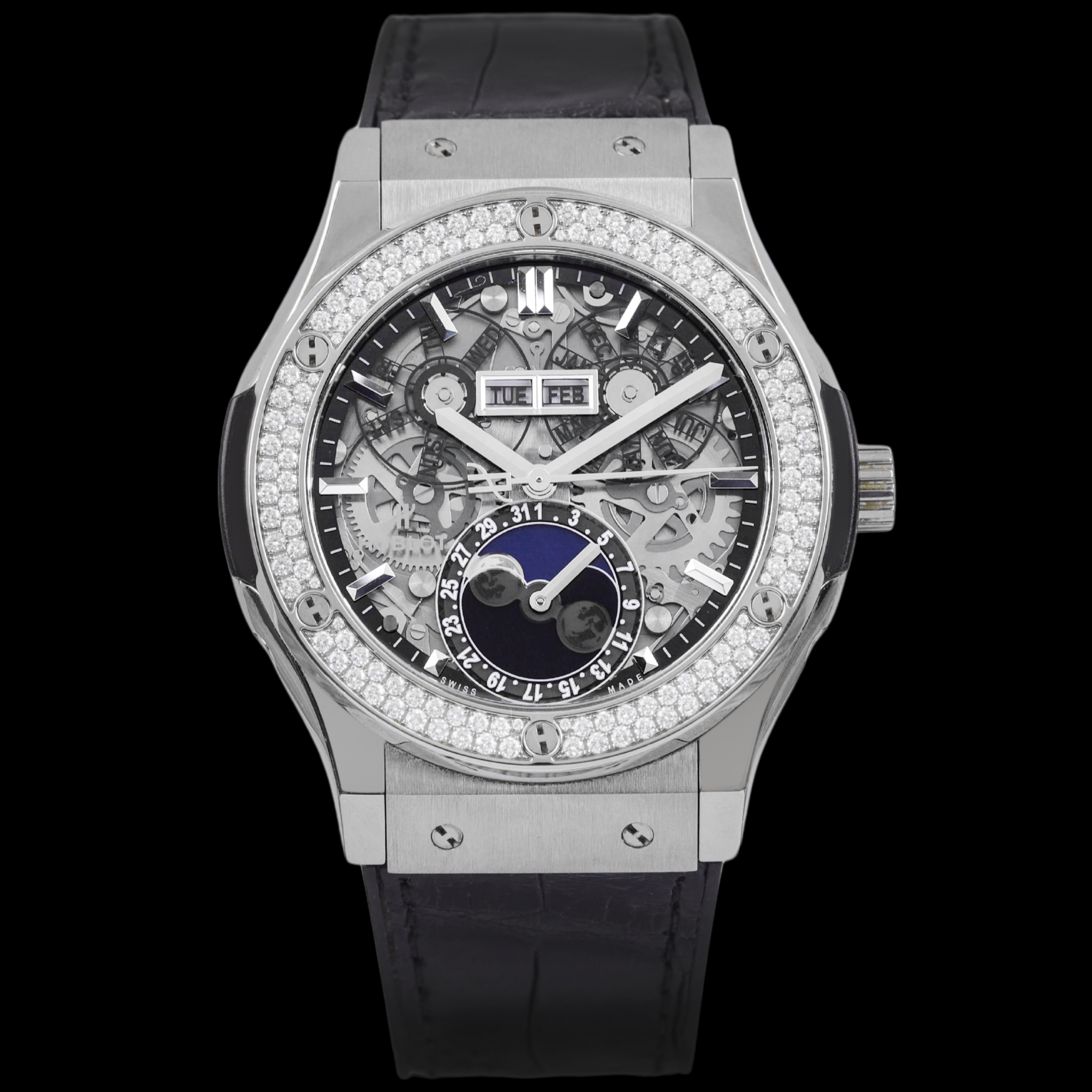 99新 Hublot/宇舶表 大牛二手/单表/原钻/45mm