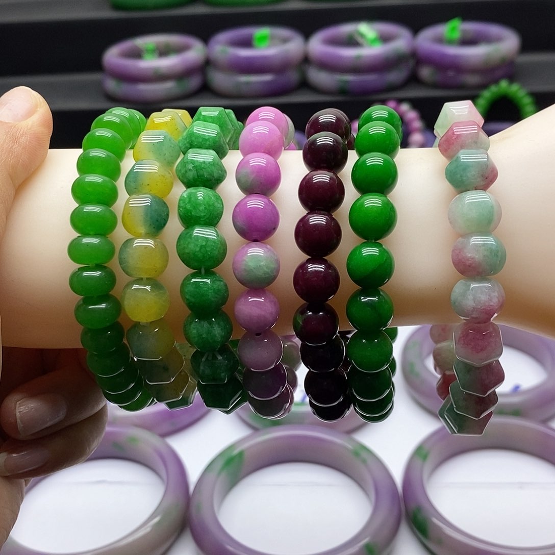 未镶嵌手串石英质玉颜色任选