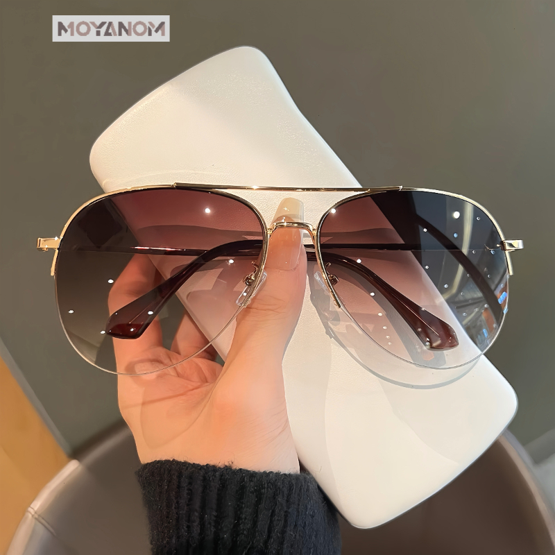 高档网红墨镜开车显瘦大脸飞行员驾驶蛤蟆镜男女个性新款太阳眼镜