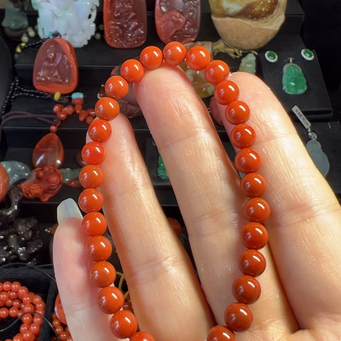 手串未镶嵌南红玛瑙