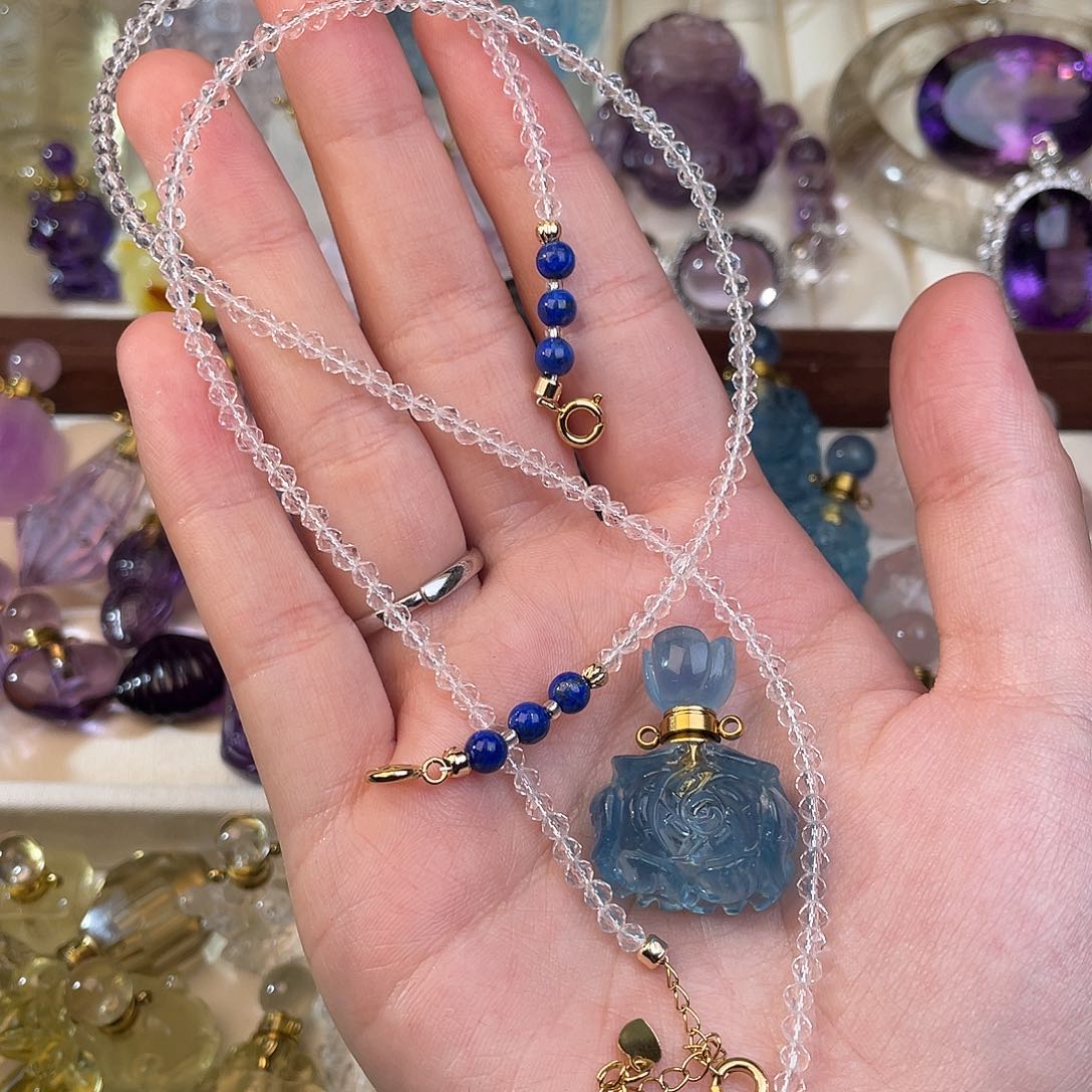 紫晶颈饰未镶嵌S****?天然水晶吊坠924