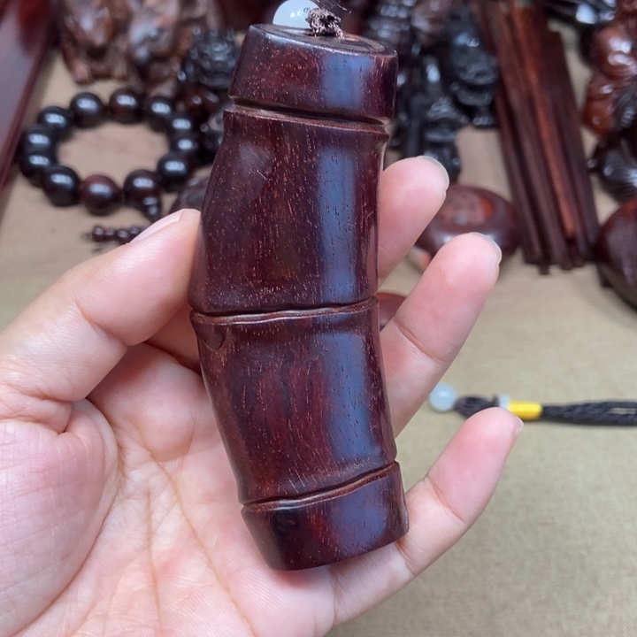 檀香紫檀（小叶紫檀）印度小叶紫檀竹节（节节高升）