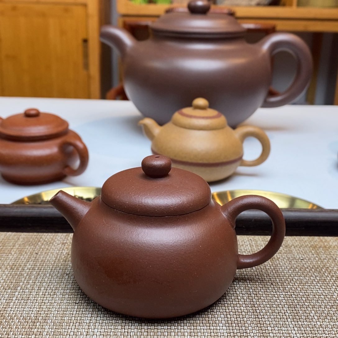 紫砂茶杯油****道160毫升羊角山紫泥