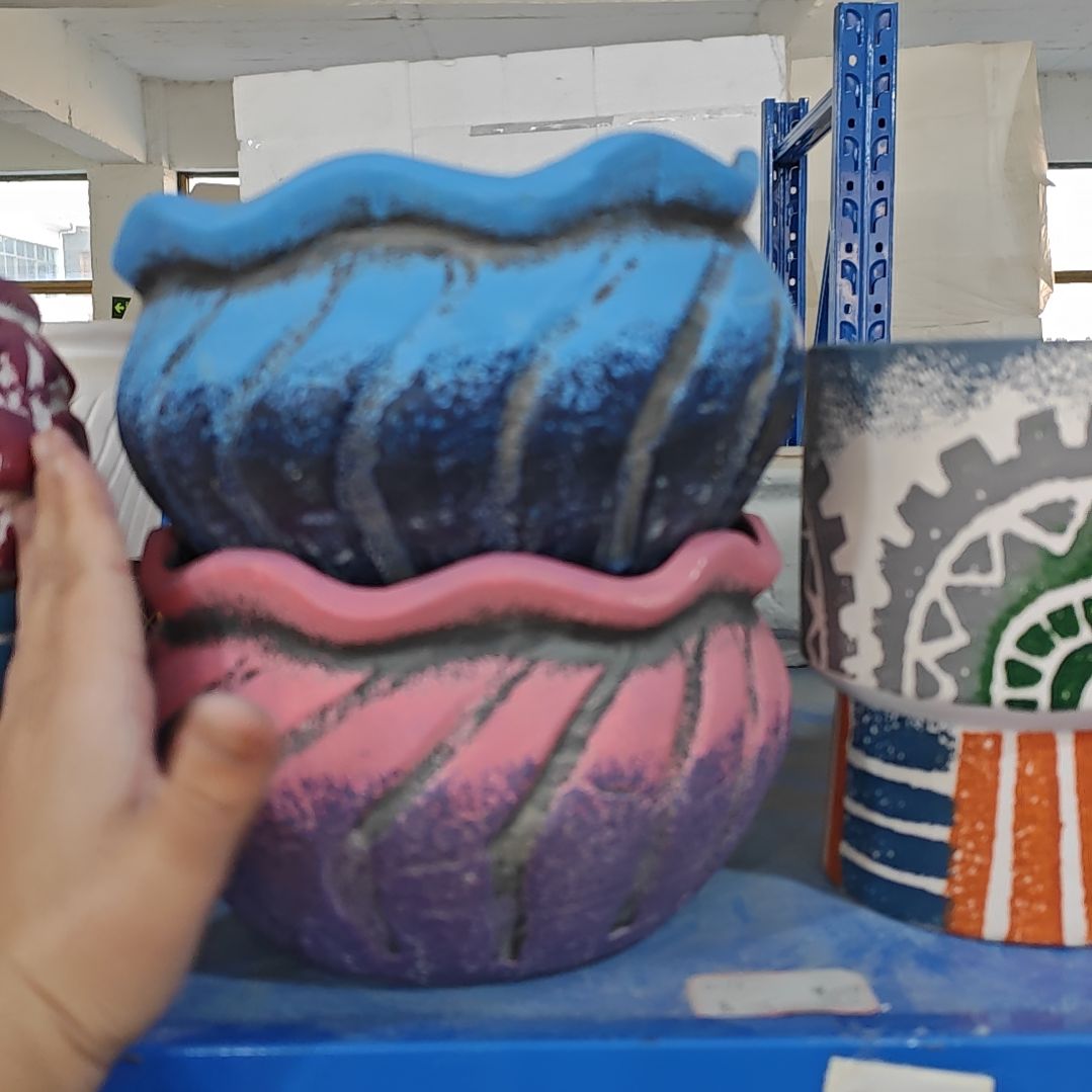 红陶吸水透气的白陶花盆凑满12发货