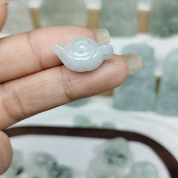 翡翠颈饰未镶嵌天然面料a货把把胡