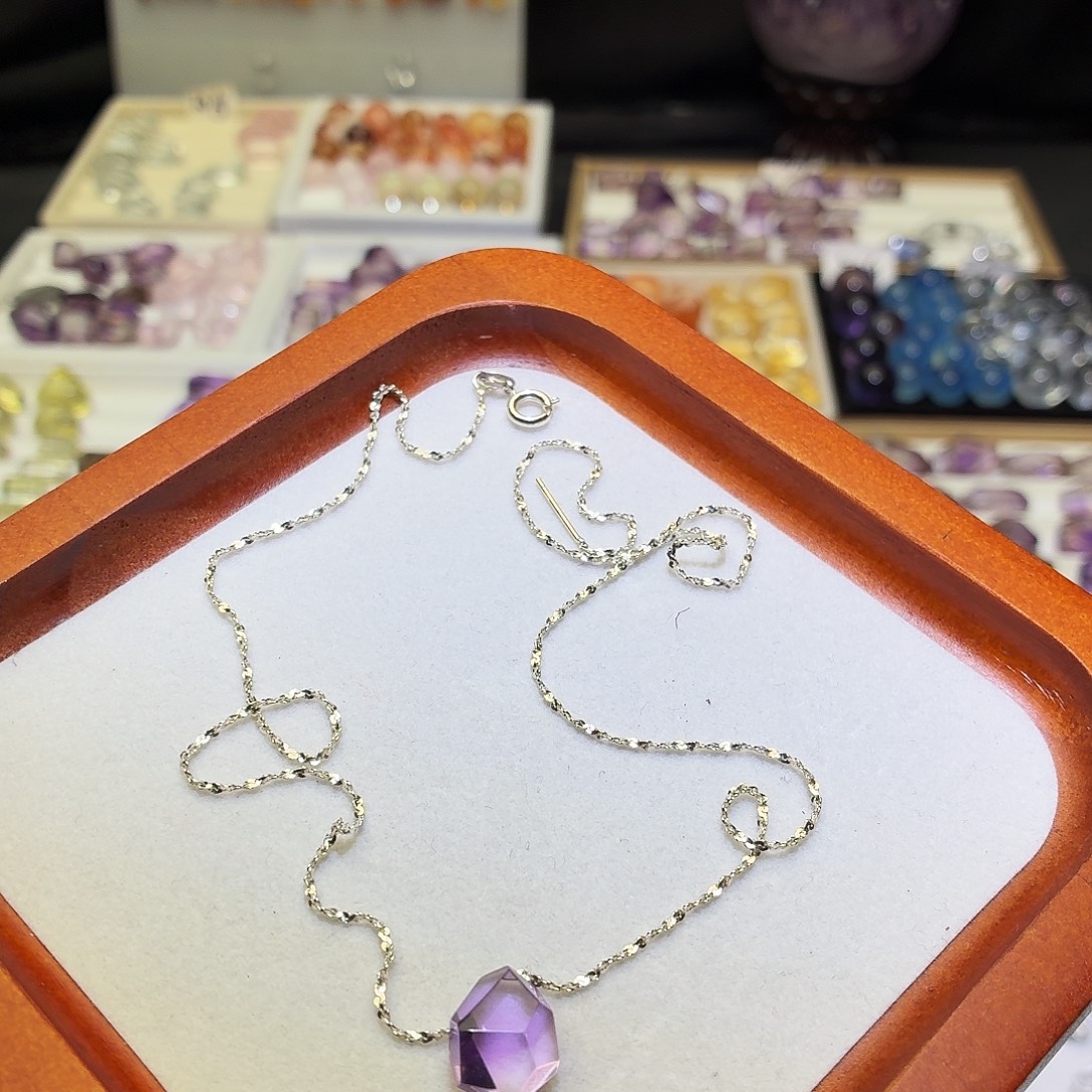 吊坠(不含链)未镶嵌水晶紫水随形