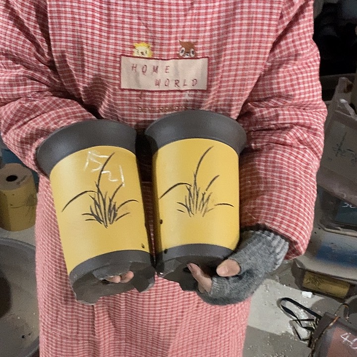 紫砂花盆紫砂花盆