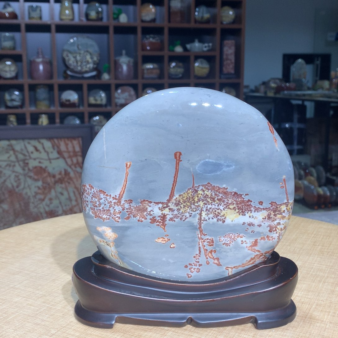 紫砂广西国画石，观赏收藏