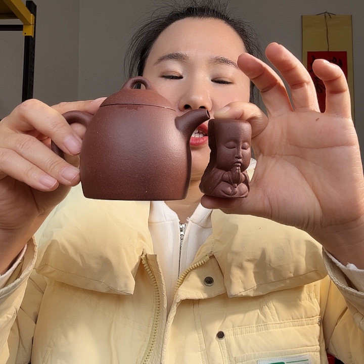 茶壶紫砂紫泥秦权200cc