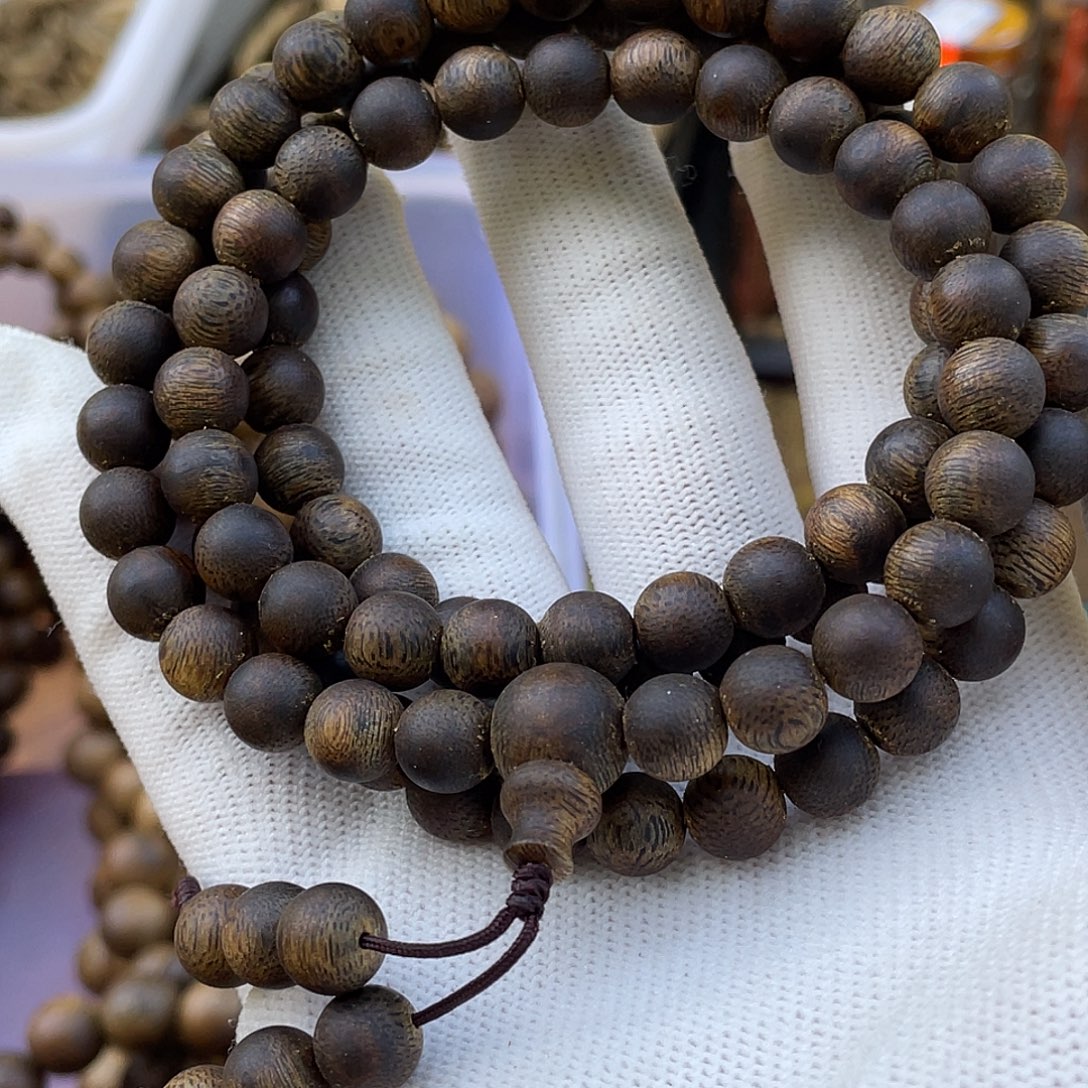 沐***）沉香手串999沉8mm多圈35克